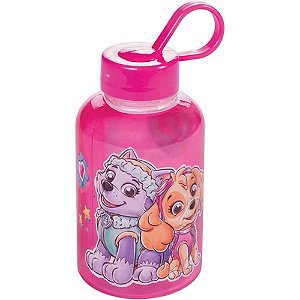 Garrafa Plastica Patrulha Canina 280ML Rosa