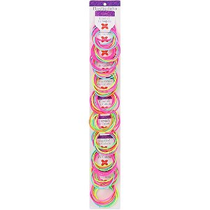 Acessorio para Cabelo Elastico Colorido 4CM BL.C/08 PCT.C/10