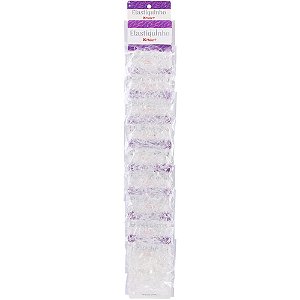 Acessorio para Cabelo Elastiquinho TRANSP.2,5CM 3,5G PCT.C/10