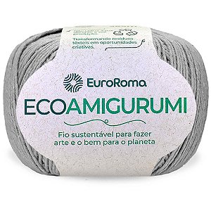 Linha para Croche Ecoamigurumi Cinza 8/7 Fios 160G 254MTS