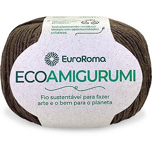 Linha para Croche Ecoamigurumi Marrom 8/7 Fios 160G 254MTS