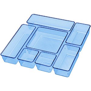 Organizador Potes SORT. Azul 4 PEQ/3 GRAN