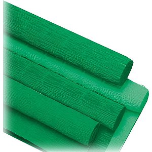 Papel Crepom Super Crepe 48CMX2,50M Liso Verde Bandeira