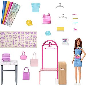 Barbie Profissoes Conjunto Estilista de Moda