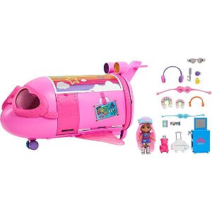 Jatinho Barbie EXTRA FLY com Boneca e Acessórios - HPF72