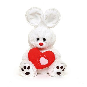 Coelhos de Pascoa Pelucia C/CORACAO BR/VM M