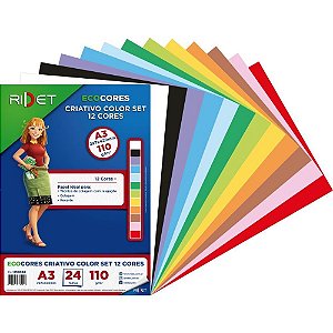Bloco para Educacao Artistica Color SET A3 12COR.110GR 24FLS