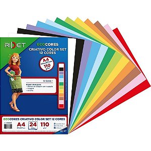 Bloco para Educacao Artistica Color SET A4 12COR.110GR 24FLS