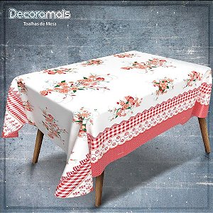 Toalha Termica Floral Vermelho 1,40 X 30M.