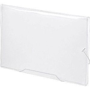 Pasta Sanfonada Plastica Oficio 12 Divisoes Cristal
