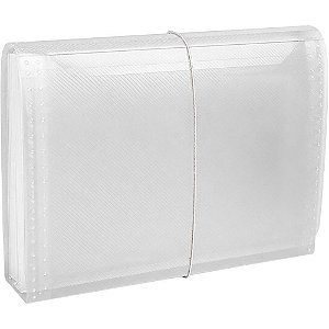 Pasta Sanfonada Plastica Duplicata 31 Divisoes Cristal (7896644728683)