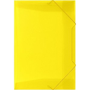 Pasta ABA Elastica Plastica Oficio Amarela SOFT