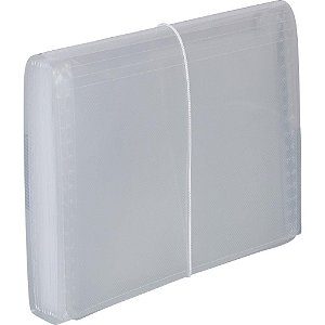 Pasta Sanfonada Plastica Duplicata 12DIV NEW Line CRIST