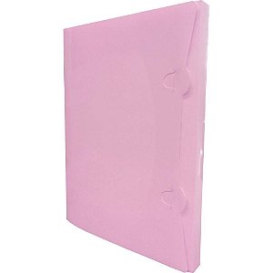 Pasta Plastica ABA Encaixe Pp.rosa Pastel