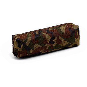 Estojo Tecido Quadrado PQ 1ZIPER Camuflado