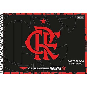Caderno Desenho UNIV Capa Dura Flamengo 80F