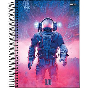 Caderno Espiral 1/8 Capa Dura FLOW 80FLS.