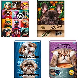 Caderno Brochurao Capa Dura PETS Love 80FLS.