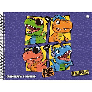 Caderno Desenho UNIV Capa Dura Saurus 60F (17891321103705)