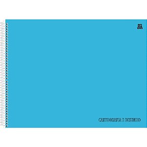 Caderno Desenho UNIV Capa Dura Azul 60F (17891321103637)