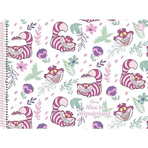 Caderno Desenho UNIV Capa Dura Alice IN Wonderland 60F