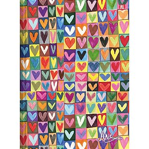 Caderno Brochurao Capa Dura Love 80F PCTE C/5 S.domingos