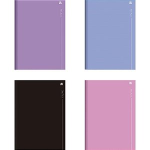 Caderno Brochurao Capa Dura Colors Preto 80F