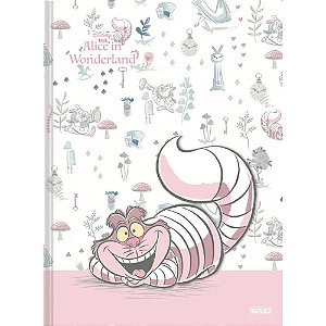Caderno Brochurao Capa Dura Alice IN Wonderland 80F