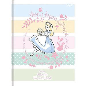 Caderno Brochurao Capa Dura Alice IN Wonderland 48F