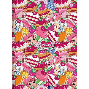 Caderno Brochura 1/4 Capa Dura Moranguinho 80F