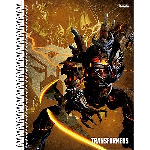 Caderno 10X1 Capa Dura Transformers 160F