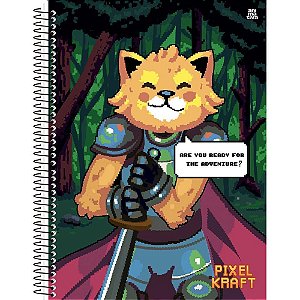 Caderno 01X1 Capa Dura Pixel KRAFT 80F (17891321102128)