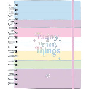 Caderno 10X1 Capa Dura ENJOY SMART 80F.C/ELASTICO