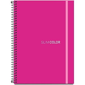 Caderno 01X1 Capa Dura SLIM Color UNIV CP.PP PINK 80F