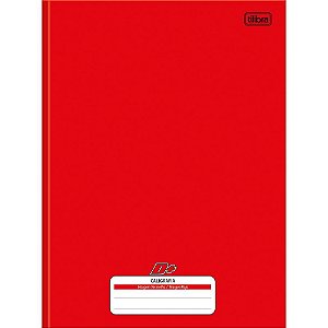 Caderno Caligrafia Capa Dura D+ 96F UNIV. BROCH. Vermelho PCT.C/05