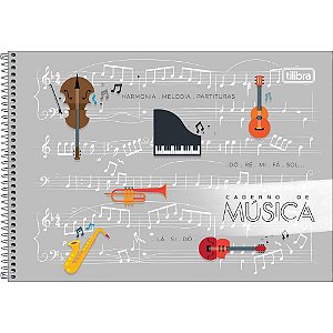 Caderno Musica Capa Dura 80FLS 205X149MM