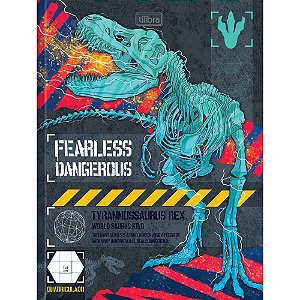 Caderno Quadriculado Univers. Raptor 40FLS. Brochura 1X1CM