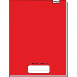 Caderno Quadriculado Univers. 5X5MM 48F Brochurao CD Vermelh