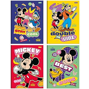 Caderno Brochurao Capa Dura Mickey Vintage 80F