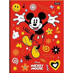 Caderno Brochurao Capa Dura Mickey Vintage 80F