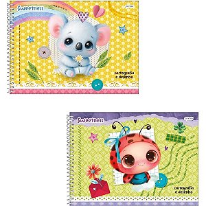 Caderno Desenho UNIV Capa Dura Sweetness 80FLS.