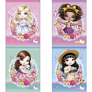 Caderno Caligrafia Capa Dura Jolie 40FLS. Brochura VERT.