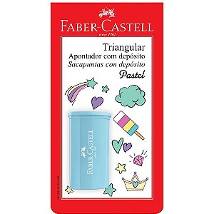 Apontador com Deposito Triangular 4CORES Pastel CART. CX.C/24