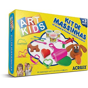 Massa para Modelar Criativa ART KIDS 4 450G.C/ACESSORIOS