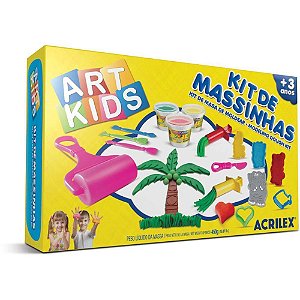 Massa para Modelar Criativa ART KIDS 5 450G C/15 Acessorio