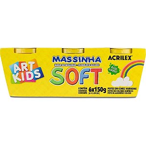 Massa para Modelar SOFT 150G.C/06 Cor.fl.bs.amido