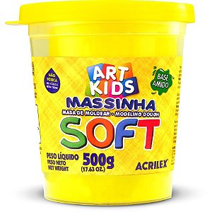 Massa para Modelar SOFT 500G.AM.LIMAO Bs.amido