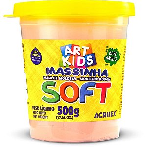 Massa para Modelar SOFT 500G.AMAR.PESSEGO BS AMID