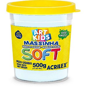 Massa para Modelar SOFT 500G.BRANCO Neve BS Amido