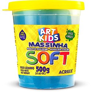 Massa para Modelar SOFT 500G.AZUL Bs.amido